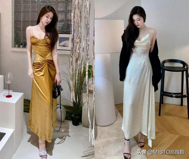 配“礼服裙”端庄优雅气质好适合派对！qmh球盟会亚博网址穿“高跟鞋”搭(图1)
