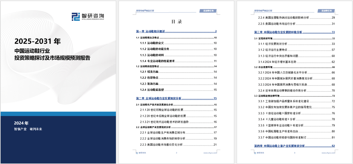 资前景研究报告（2025-2031年）球盟会app中国运动鞋行业发展现状及投(图1)