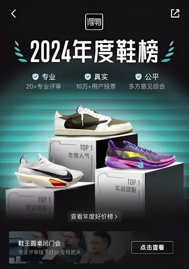 单？是不是只有得物才有底气这么狂球盟会网站入口地表最强年度鞋王榜(图6)